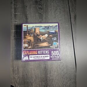 Exploding Kittens Puzzle The Slothness of Memory 500 piece Jigsaw Brand New